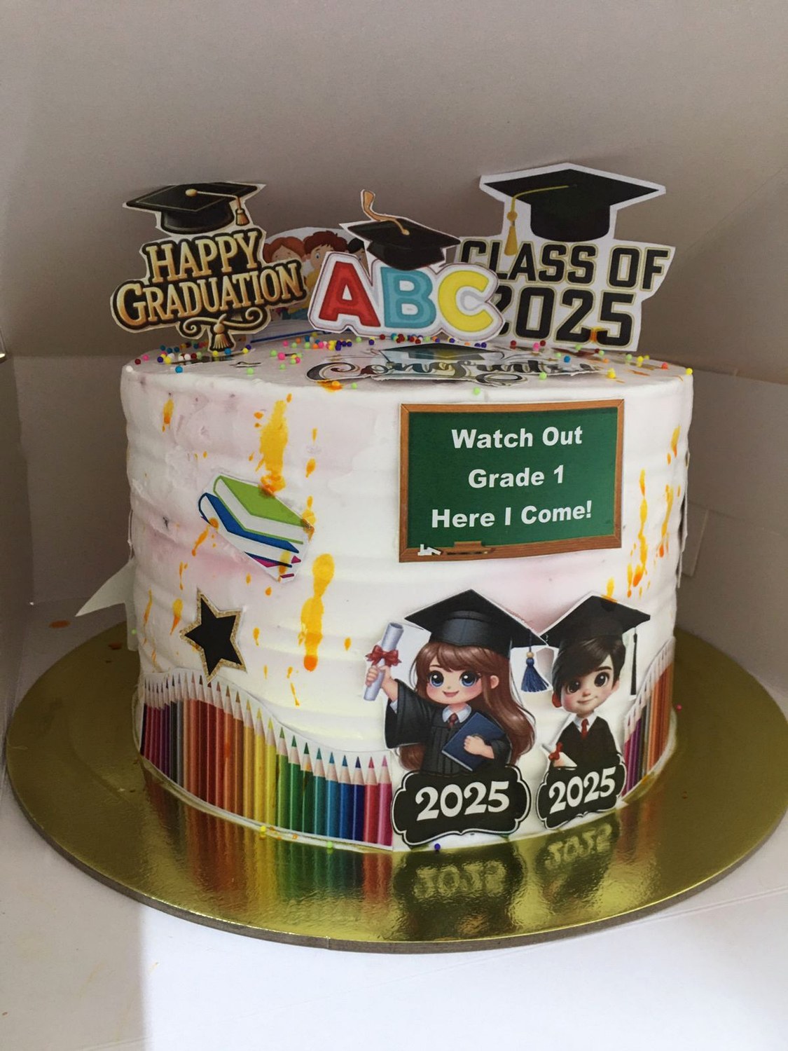 ABC graduation cake from the Moh Bakes gallery