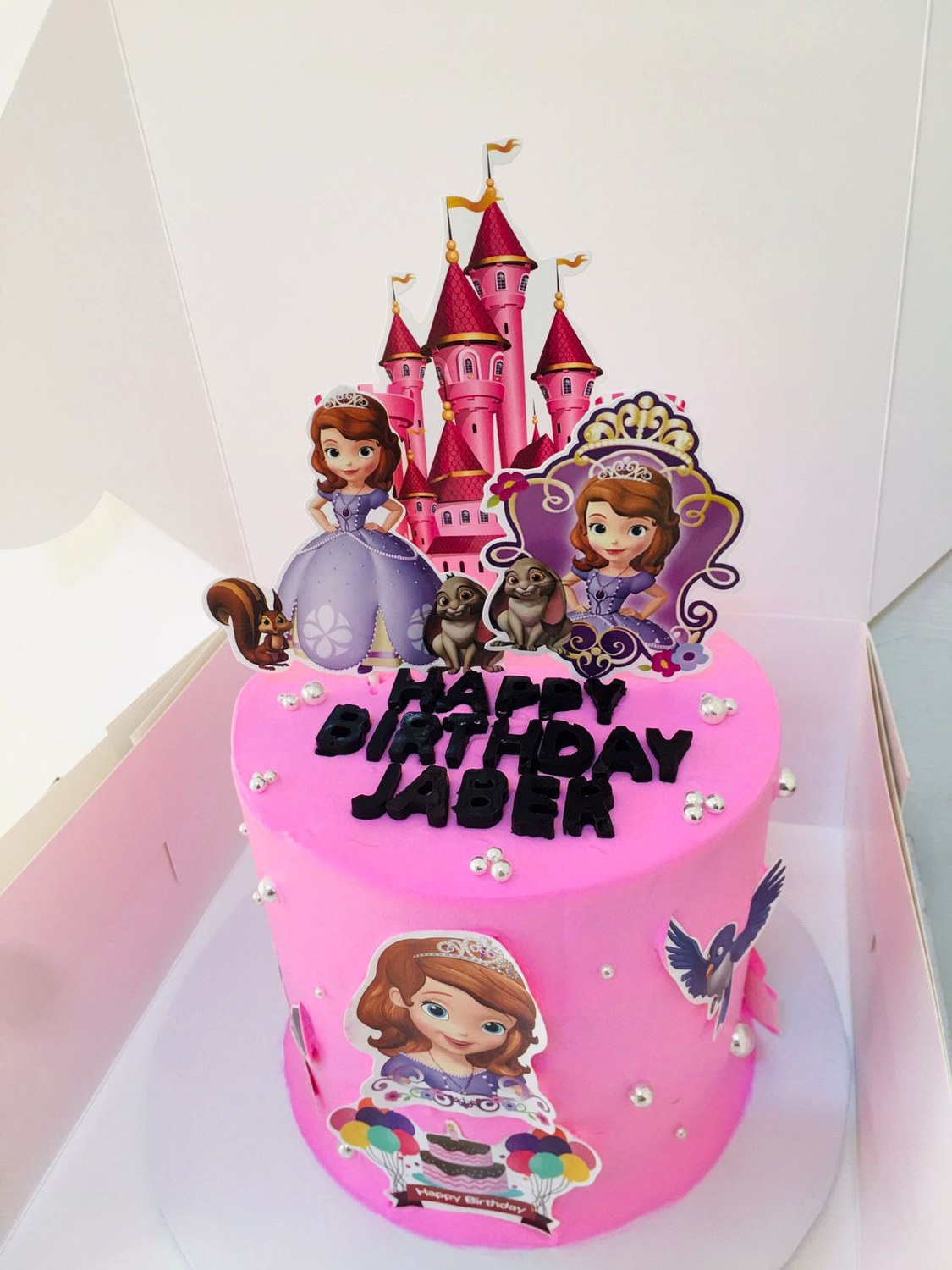 Pink princess kids cake made by Moh Bakes & Treats