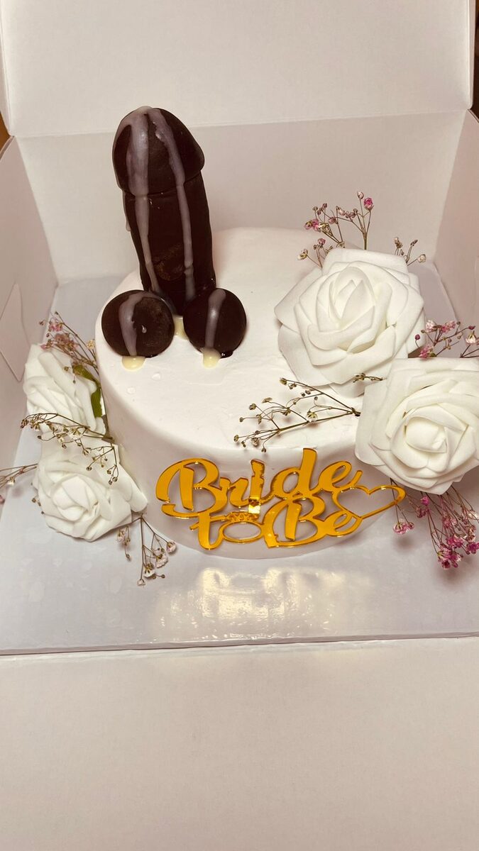 Bride-to-be novelty cake made by Moh Bakes & Treats
