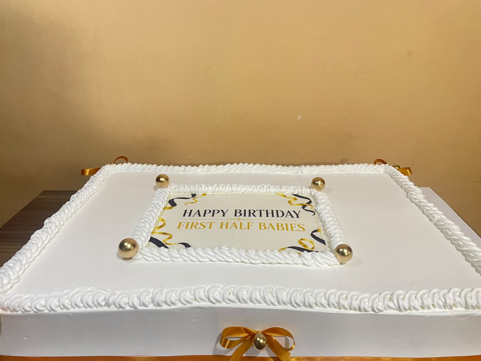 Corporate group birthday sheet cake made by Moh Bakes & Treats